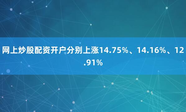 网上炒股配资开户分别上涨14.75%、14.16%、12.91%
