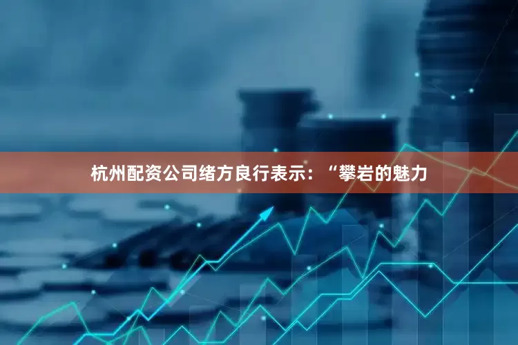 杭州配资公司绪方良行表示：“攀岩的魅力